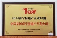 A2、2014南寧房地產(chǎn)企業(yè)10強(qiáng)